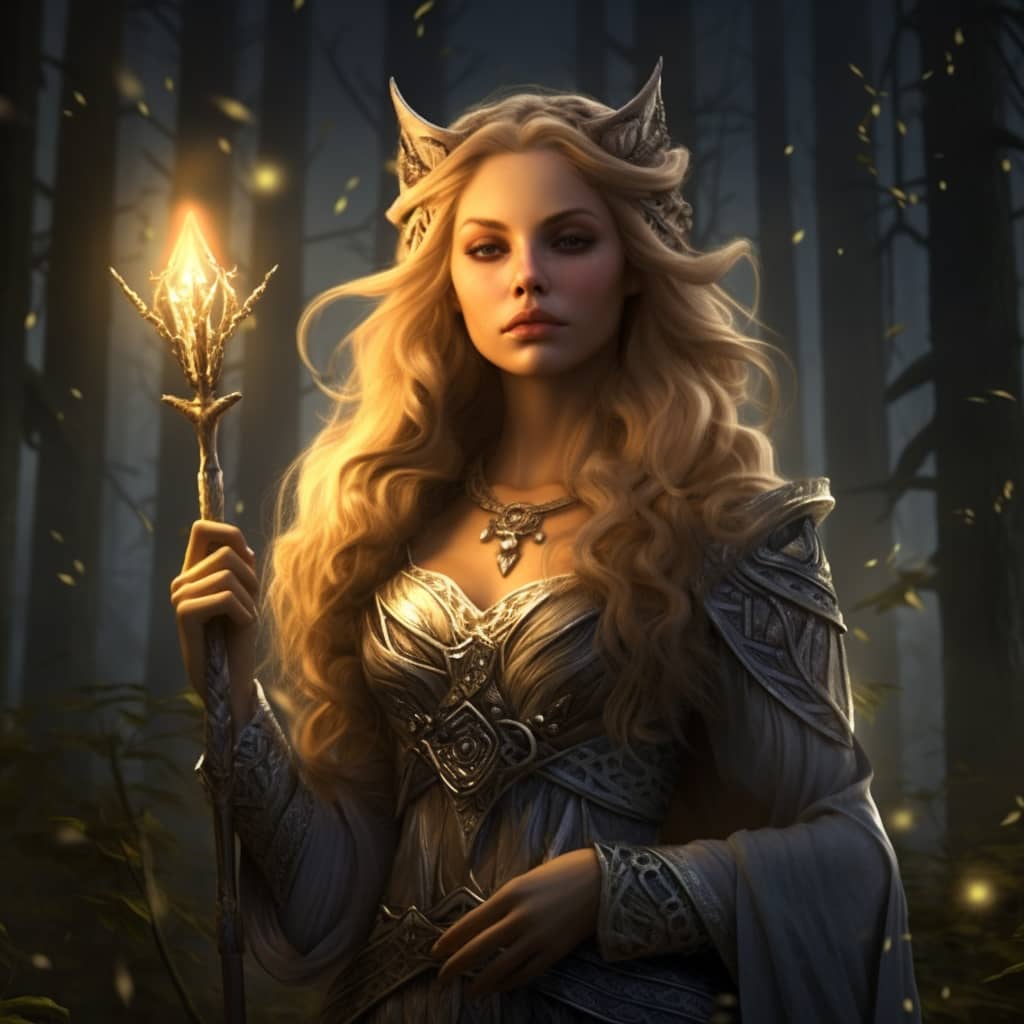 Freyja, goddess and ritual magician, lady of sexuality, magic, and the spirit of nature 