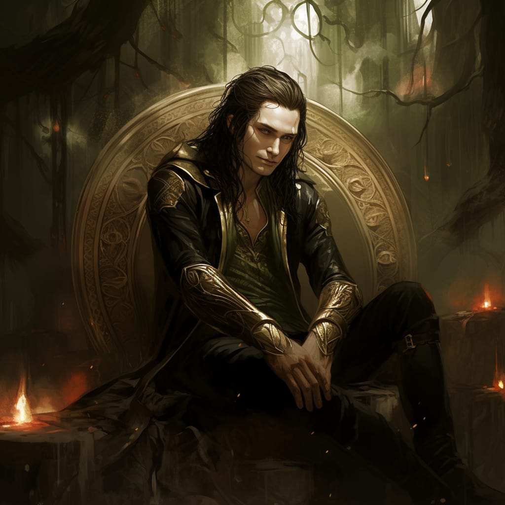 Loki, the ritual magician and trickster god, inspiration for magicians of the lefthand path.