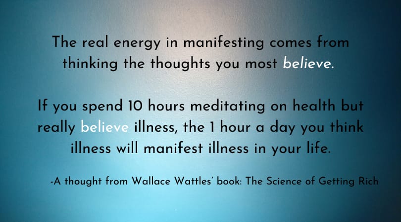 Belief and Manifesting, the real energy in manifesting.